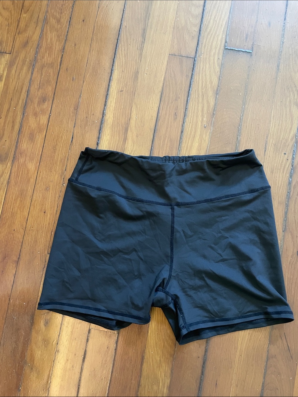 Women's High-Rise Black Active Shorts